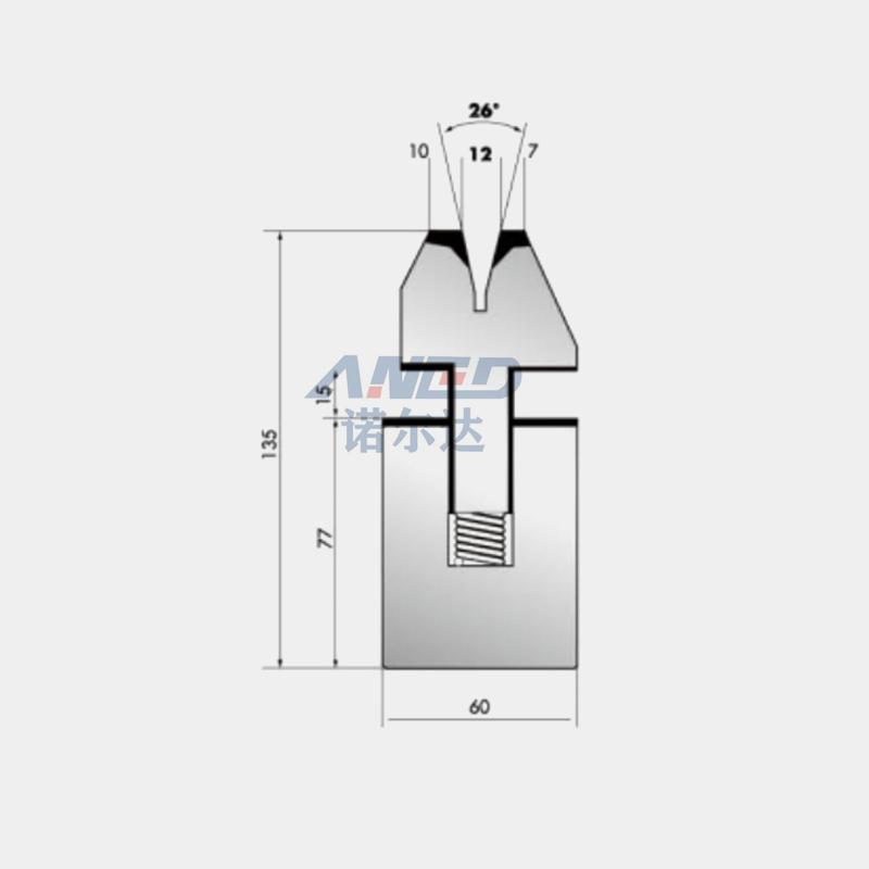 Double folding press brake tooling